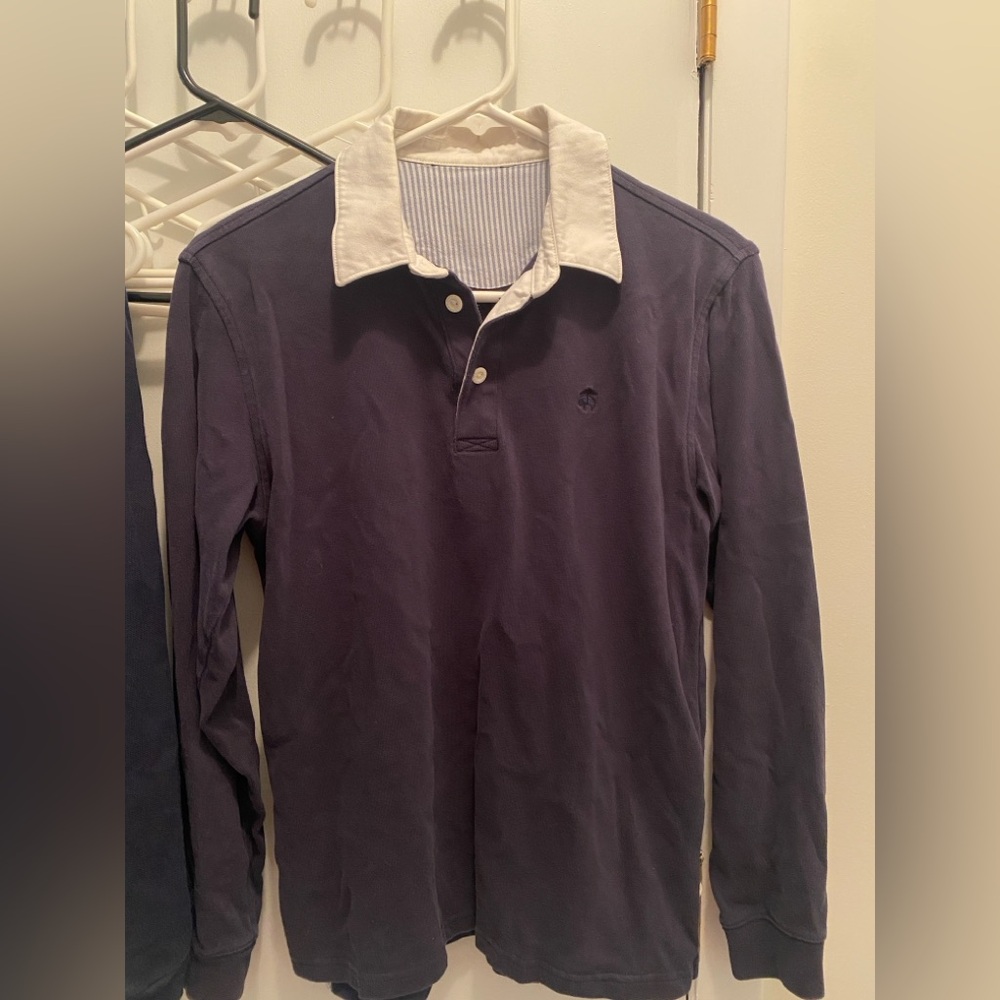 Brooks brothers Men's Navy Blue Long Sleeve Shirt